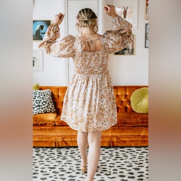 NWT•Vada Winter•Blythe Dress •Boho Floral - Picture 3 of 11